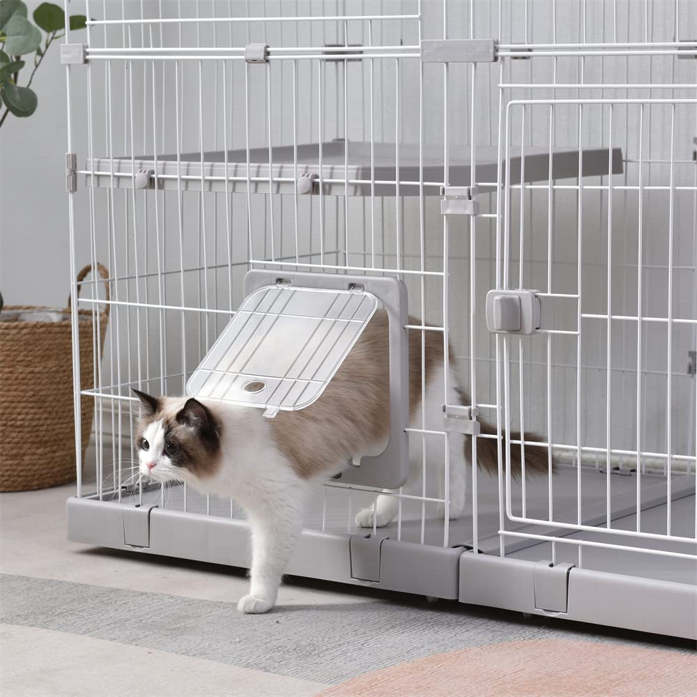 Amazon.co.jp: Sue YZ 猫 ケージ キャットケージ 2段 幅広設計